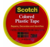 3M Scotch 191YL Yellow Colored Plastic Tape - 1.5 in Width x 125 in Length - 00019 - 021200-00019 - R. S. Hughes Company, Inc.