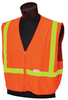 Jackson Safety Lime/Orange 3XL/4XL Polyester Solid High-Visibility & Reflective Vest - 2 Pockets - Fits 54 to 60 in Chest - 29 in Length - 711382-03204 - 711382-03204 - R. S. Hughes Company, Inc.