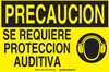 Brady B-120 Fiberglass Reinforced Polyester Rectangle Yellow Personal Protection Equipment (PPE) Sign - Language English / Spanish - TEXT: CAUTION - 39870 - 754473-39870 - R. S. Hughes Company, Inc.