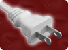 NEMA 1-15P WHITE to IEC-60320-C7 WHITE HOME // Power Cords // North American Power Cords // 2 Conductor Power Cords - 1069.059W - Quail Electronics
