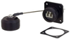 Ruggedized LC IP68 Flange Mount Receptacle, Duplex, Multimode w/ Dust Cap -- FYC00009