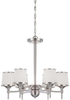 1-4381-6-SN Mid. Chandeliers-Glass Up - 372246 - Capital Lighting, Inc.