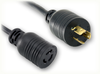 LOCKING NEMA L6-15P to LOCKING NEMA L6-15R HOME // Power Cords // High Voltage Power Cords // Locking Blade Power Cords - 1806.168 - Quail Electronics