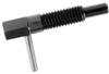 L-Handle Retractable Spring Plunger / Locking / Black Oxide Steel: 3/8-16 Thread without Locking Element - 54302X - Te-Co, Inc.