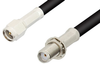 SMA Male to SMA Female Bulkhead Cable 72 Inch Length Using 53 Ohm RG55 Coax - PE3940-72 - Pasternack