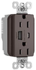 Usb Charger Rcpt, 2Port, 125V, Brown; Product Range Legrand Pass & Seymour - 22AC2683 - Newark, An Avnet Company