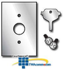 Leviton Stainless Steel Wallplate with Security Screws - 84071-40 - TelephoneStuff.com