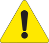 Brady B-946 Black on Yellow Triangle Vinyl Hazardous Area Label - 8 in Width - 8 in Height - 60232 - 754476-60232 - R. S. Hughes Company, Inc.
