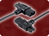 PIGGYBACK IEC-60320-C8/C7 to IEC-60320-C7 QUICK RELEASE HOME // Power Cords // IEC/Jumper Power Cords // Piggyback -- 0584.008 - Image