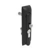Swinghandle Latch, Medium Size - 125 mm , With Padlock Hasp, Use with Linear Actuator or as Single Point Latch, CH 751 Key DIN, Non-Sealed, Zinc Alloy, Powder Coated, Black - H3-50-221-050 - Southco