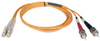 Duplex Multimode 50/125 Fiber Patch Cable (LC/ST), 15M (50-ft.) -- N518-15M - Image