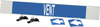 Brady B-681, B-883 White on Blue Polyester Strap-On Pipe Marker - 3 1/2 in Character Height - Printed Msg = VENT with Left Arrow - 5855-HPHV - 754473-68081 - R. S. Hughes Company, Inc.