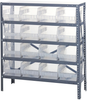 Open Shelving, 5Shelves, 16Bins, Clear; Shelving Unit Type Quantum Storage - 42AC8709 - Newark, An Avnet Company