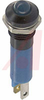 Indicator,Pnl-Mnt;LED IND 5MM 24VDC BLUE, BLACK CHROME - 70011686 - Allied Electronics, Inc.