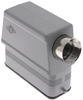 Standard, Rectangular Hood, size 66.16, 2 Pegs, Side PG16 cable entry - CZAO-25L16 - Mencom Corporation