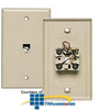 Allen Tel Face Plate With Integral Jack -- AT216-4LP - Image