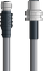 DN4110035F01 - LAPP UNITRONIC® DeviceNet Cordsets 14 & 18 AWG / 1 + 1 pair Bus - Gray PVC - M12 Female / M12 Male Bulkhead connectors - 1m - OLFDN4110035F01 - Lapp Tannehill