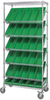 Open Wire Shelving, 7Shelves, 18Bin, Grn; Shelving Unit Type Quantum Storage - 44AC8006 - Newark, An Avnet Company