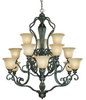 24115-ET Large Chandeliers-Glass Shade - 445752 - Capital Lighting, Inc.