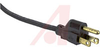 Cord, Pwr; 10 A; 125 V; 6 Ft; NEMA 5-15plug; Blk Rubber Jkt; Stripped End - 70125956 - Allied Electronics, Inc.