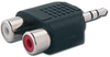 3.5 mm (M) to 2 RCA (F) Adapter -- AD-A35M/2RF