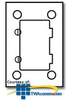 Hubbell Cover, Style Line, Flip, Brass for Rectangular.. -- HPWS3826 - Image