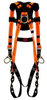 3M Ameba 1451 Orange 2XL Vest-Style Back Padding Body Harness - Polyester Webbing - 078371-63660 -- 078371-63660 - Image