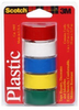3M Scotch 190T Multi-Color Colored Plastic Tape - 3/4 in Width x 125 in Length - 50503 - 021200-50503 - R. S. Hughes Company, Inc.