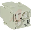 HAN Axial Screw Module 100 (Female) 2 Position 16-35mm - 70103956 - Allied Electronics, Inc.