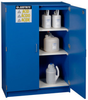 Justrite Haz-Alert 2 1/2 L Blue Hazardous Material Storage Cabinet - 42 in Width - 60 in Height - Bench Top - 697841-00663 - 697841-00663 - R. S. Hughes Company, Inc.