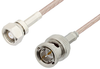 75 Ohm SMC Plug to 75 Ohm BNC Male Cable 60 Inch Length Using 75 Ohm RG179 Coax, RoHS - PE33586LF-60 - Pasternack