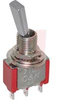 Switch, Toggle, Flat, Panel Mount, SPDT, On-None-On, 5 Amps @ 120VAC or 28VDC - 70128527 - Allied Electronics, Inc.