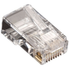 RJ-45 Modular Connector, 8-Wire, Flat Cable, 50-Pack - FMTP845F-50PAK - Visual Sound, Inc.