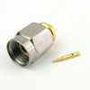 2.4mm Male (Plug) Connector for RG405 Cable, Solder, Passivated Stainless Steel Body, Length 0.53 In -- SMC24-085M - Image