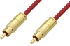 75 Ohm RCA Male to 75 Ohm RCA Male Cable 36 Inch Length Using 75 Ohm PE-B159-RD Red Coax - PE38133/RD-36 - Pasternack