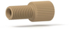 Flangeless Nut PEEK, 1/4-28 Flat-Bottom, for 1/8