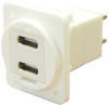 Dual Usb Adapter, Type C Rcpt-Plug Rohs Compliant Cliff Electronic Components - 58AJ1717 - Newark, An Avnet Company