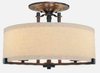 Semi-Flush Mts.-Drum Shade - 358195 - Light Center (The)