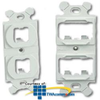 Panduit® Mini-Com 106 Duplex Module Frames - CF1064 - TelephoneStuff.com