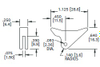 PCB Card Ejector, Upturned Lever, 1.13