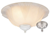 Light Kit - Finger Bowl - White Faux Alabast - MC113-L - Monte Carlo Fan Company