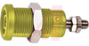 PANEL MT IEC 4MM(0.16IN)JACK FOR SHEATHED PLUG, HEX NUT, 10/PKG, Yellow - 70197281 - Allied Electronics, Inc.
