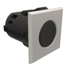 Point Coat Hook, Snap-in, Square Satin Flange, Black Hook - MP-07-213-25-2 - Southco