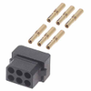 3+3 Pos. Female DIL 24-28 AWG Cable Conn. Kit, for Latches - M80-8440645 - Harwin Plc