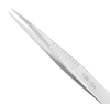 Excelta Three Star Utility Tweezers 126-SA - Stainless Steel SMD Straight Fine Parallel Tip - 4 1/4 in Length - EXCELTA 126-SA - R. S. Hughes Company, Inc.
