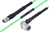 Temperature Conditioned SMA Male to TNC Male Right Angle Low Loss Cable 12 Inch Length Using PE-P160LL Coax - PE3M0185-12 - Pasternack