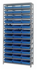 Open Shelving, 13Shelves, 36Bins, Blue; Shelving Unit Type Quantum Storage - 44AC8827 - Newark, An Avnet Company