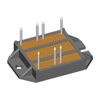 The Fast Three Phase Bridges series offers various packages and breakdown voltages up to 1200V -- VUE130-06NO7 - Image