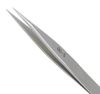 Excelta Three Star Utility Tweezers 00-S - Stainless Steel Straight Medium Point Tip - 0.02 in Tip Width - 4 1/2 in Length - 0.01 in Thick - EXCELTA 00-S - R. S. Hughes Company, Inc.