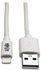 USB Sync/Charge Cable with Lightning Connector, White, 10 ft. (3 m) -- M100-010-WH